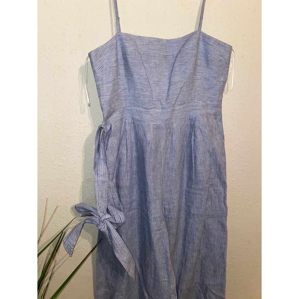 ❌SOLD❌J.Crew Striped Beauchamps Linen Jumpsuit. - Picture 8 of 10